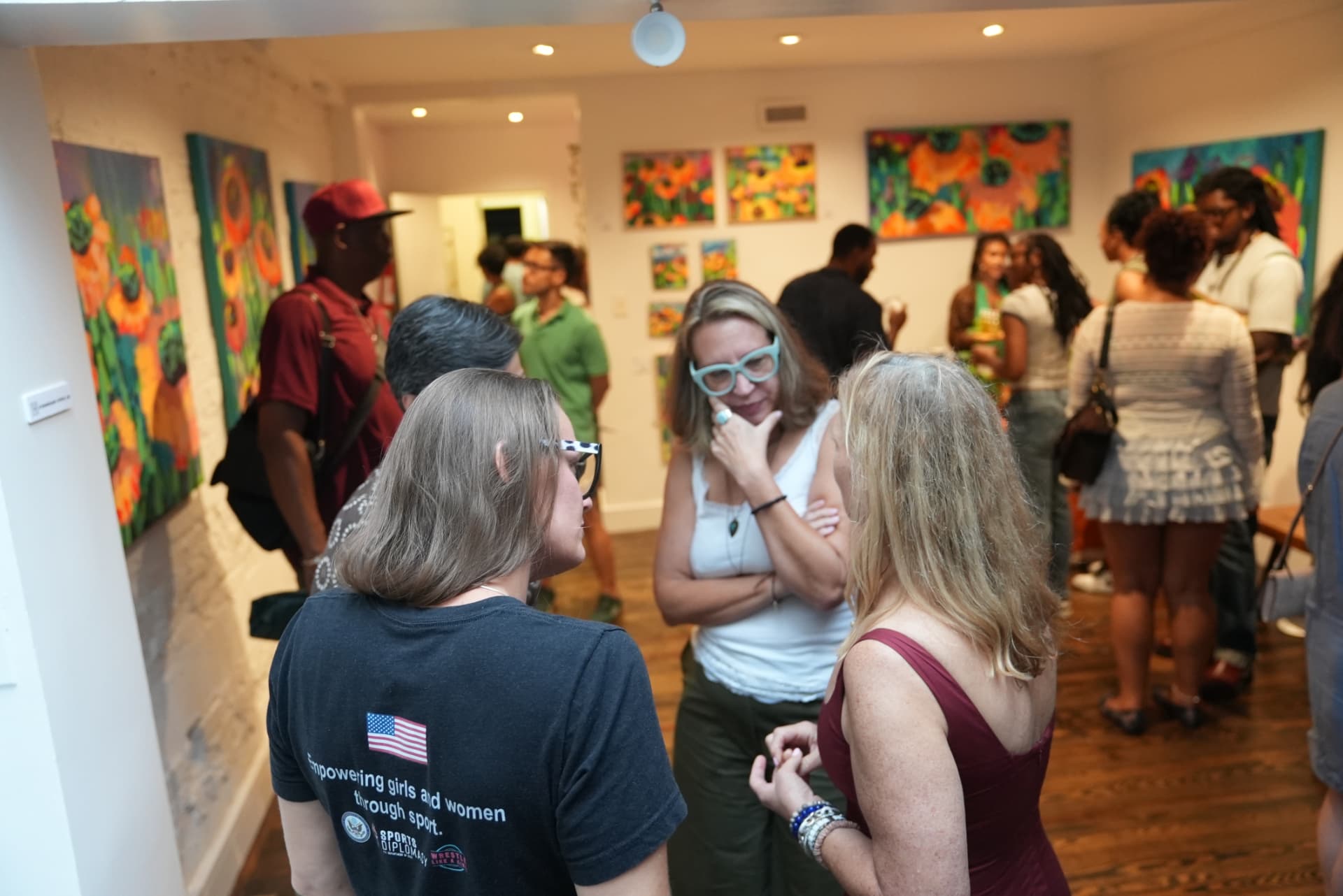 Artwork on view in the In Bloom exhibition