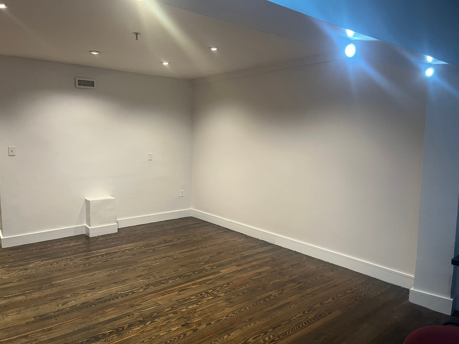 Book Hill Gallery side room with track lighting